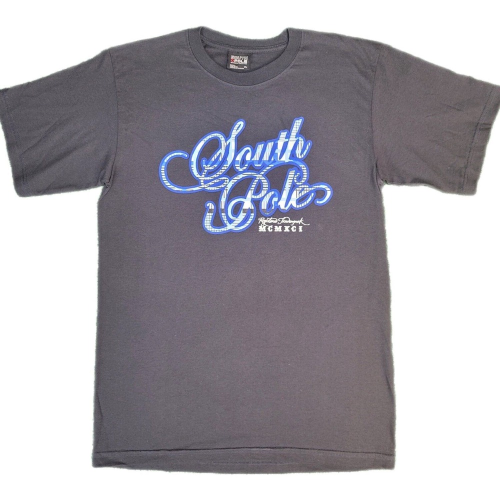 VTG Southpole Shirt Men's Shirt Large Spell Out Y2K Streetwear